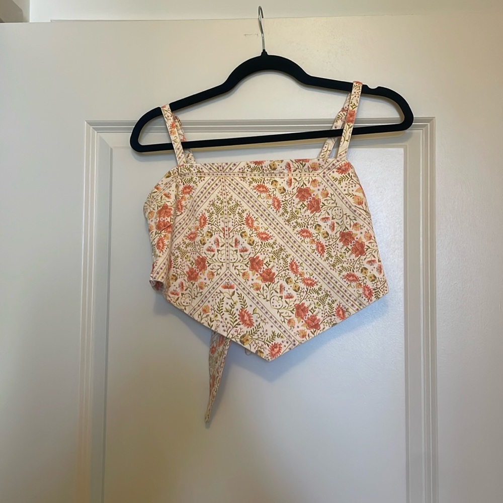 Show Me Your Mumu Paisley Handkerchief Cropped Tank